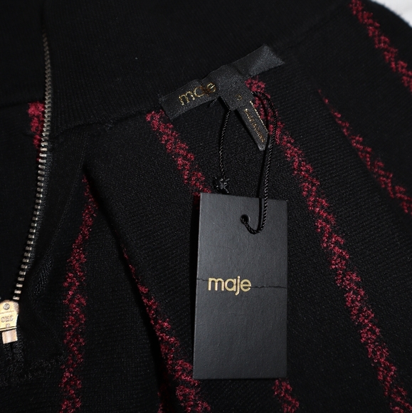 Maje Jacquard Pleated Mini Skirt - Picture 5 of 10